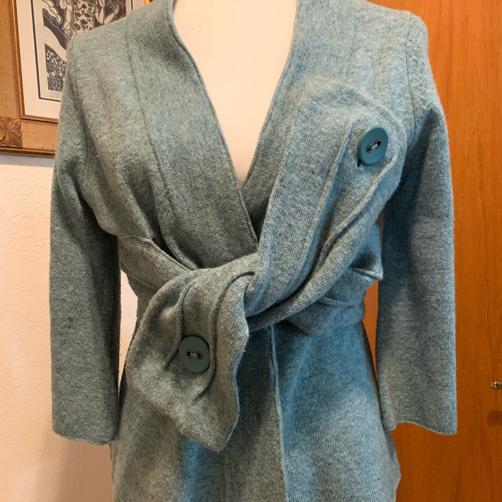 Anthropologie “Robin” wool sweater jacket